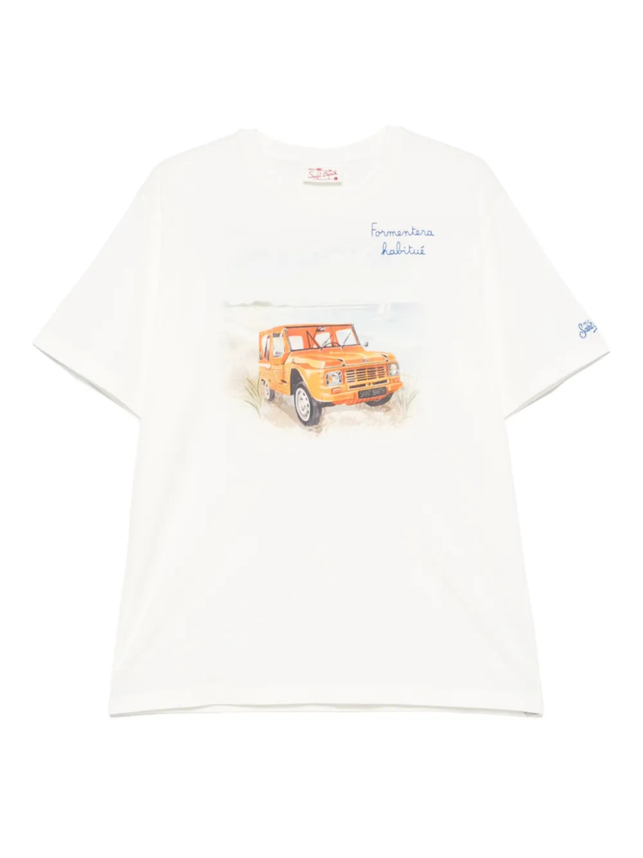 

Футболка с принтом «Form Beach Car» MC2 Saint Barth, белый