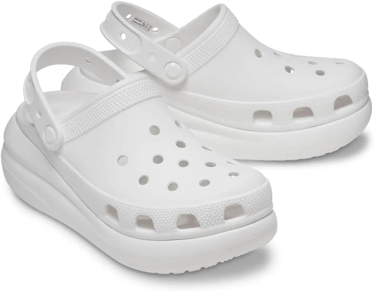 Кроксы Unisex Crush Clogs, Platform ShoesHolzschuh Crocs, White — фото 3