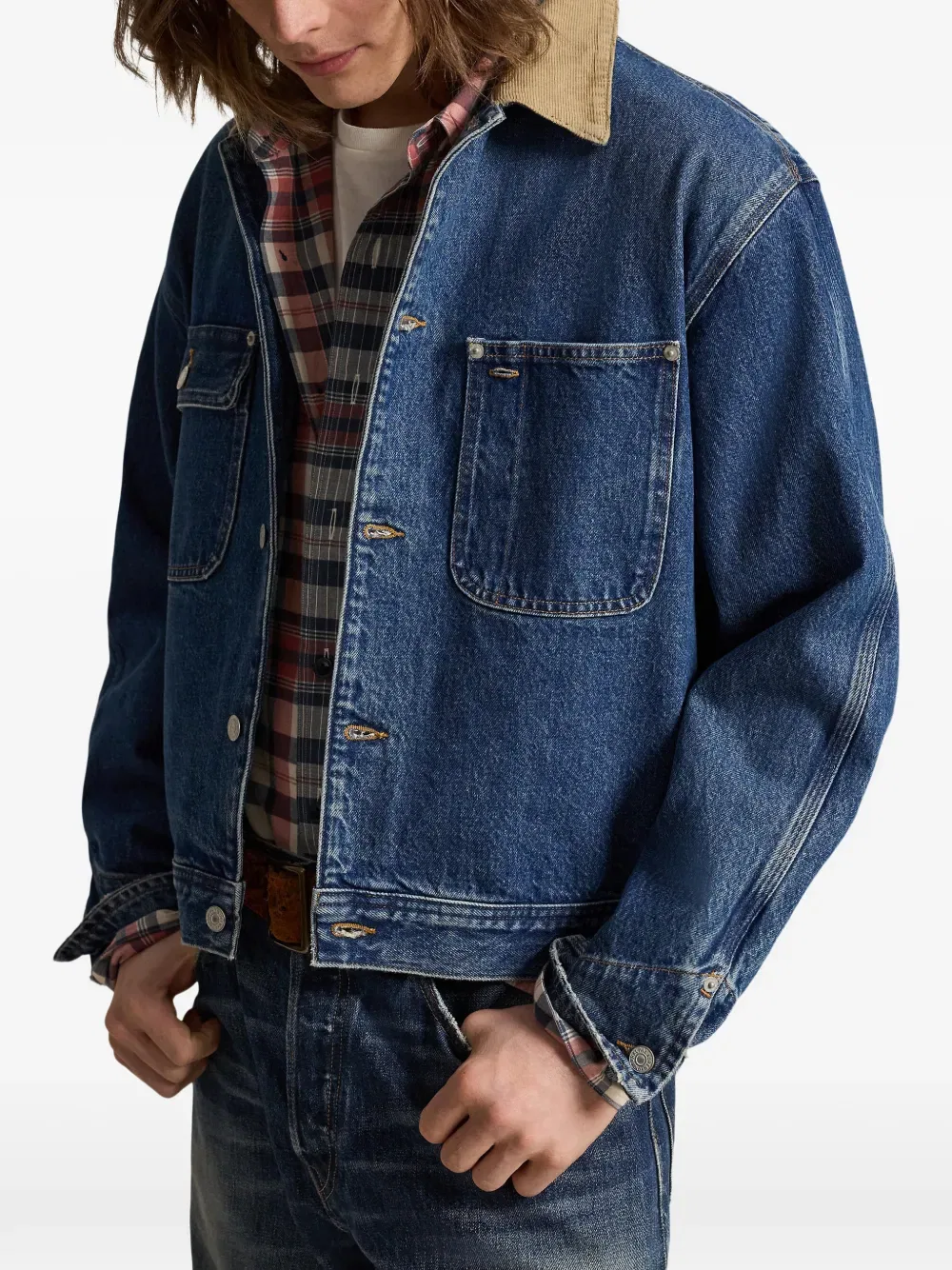 Джинсовая куртка Dungaree Polo Ralph Lauren, синий — фото 3