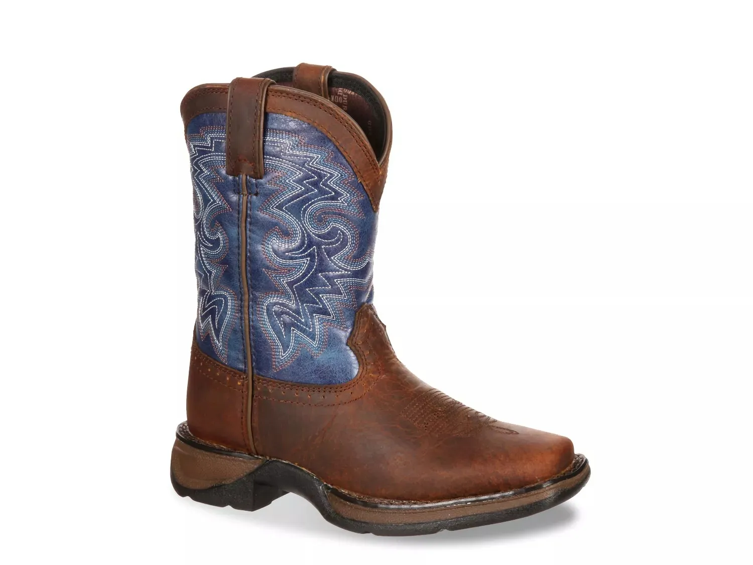 

Ботинки Durango Big Kid Western Cowboy Boot — детские, темно-коричневые/темно-синие