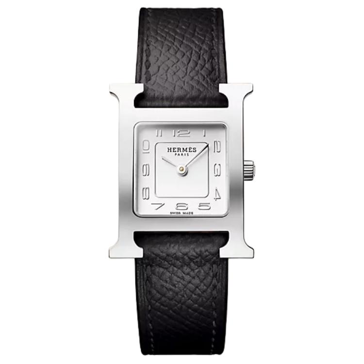 

HERMES Часы Wrist Watch Quartz Movement Cow Leather Strap 25*21mm White Dial Women's Watch, White Dial
