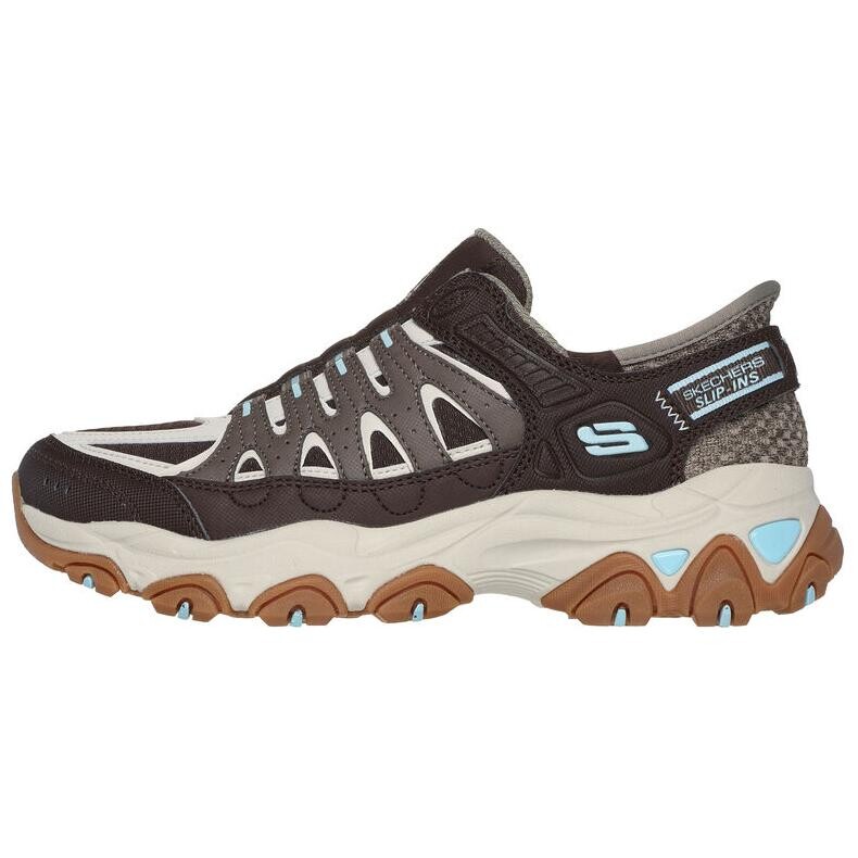 

Кроссовки женские с низким верхом коричневые Skechers