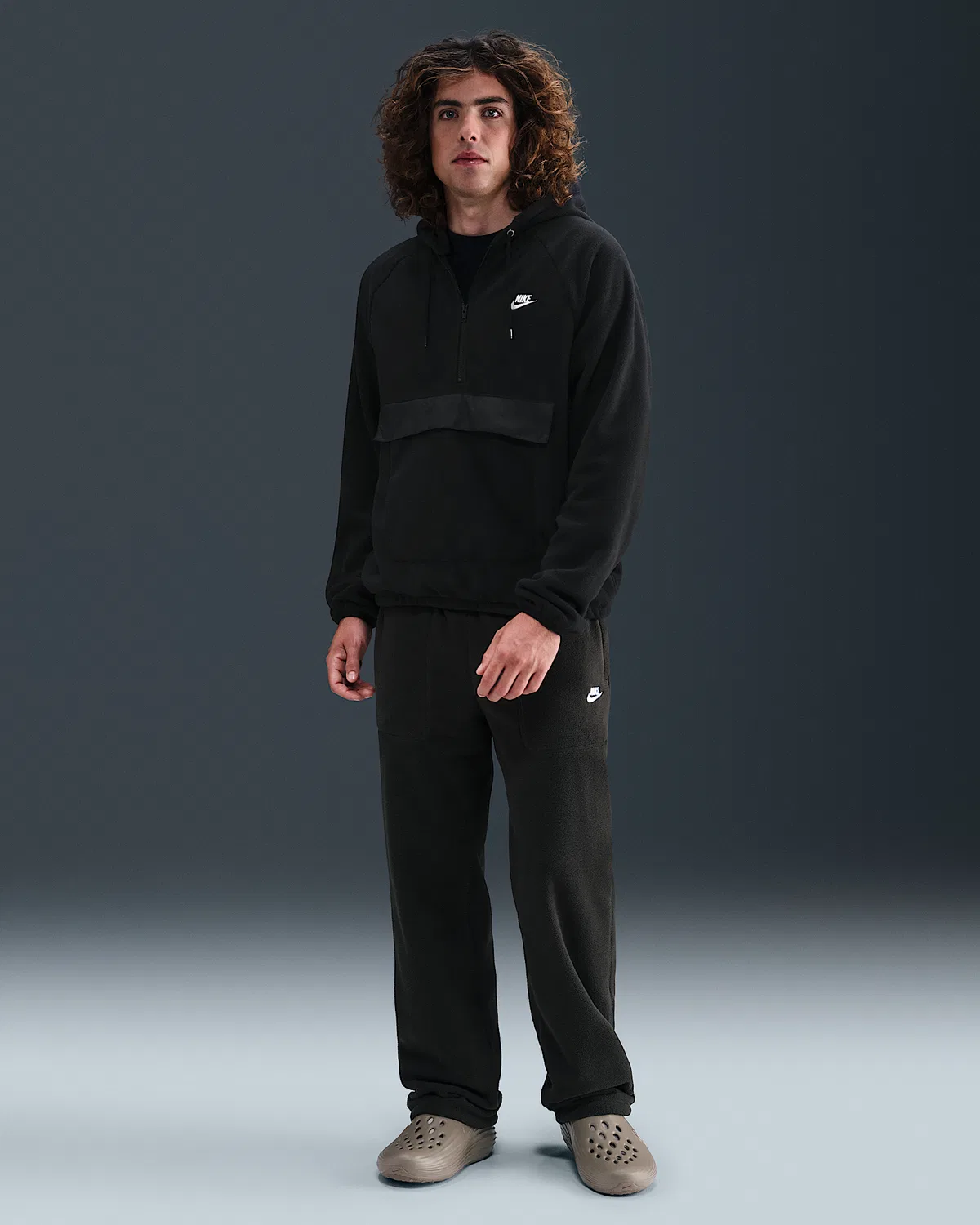 Мужская зимняя куртка Nike Sportswear Club, Black/White — фото 4