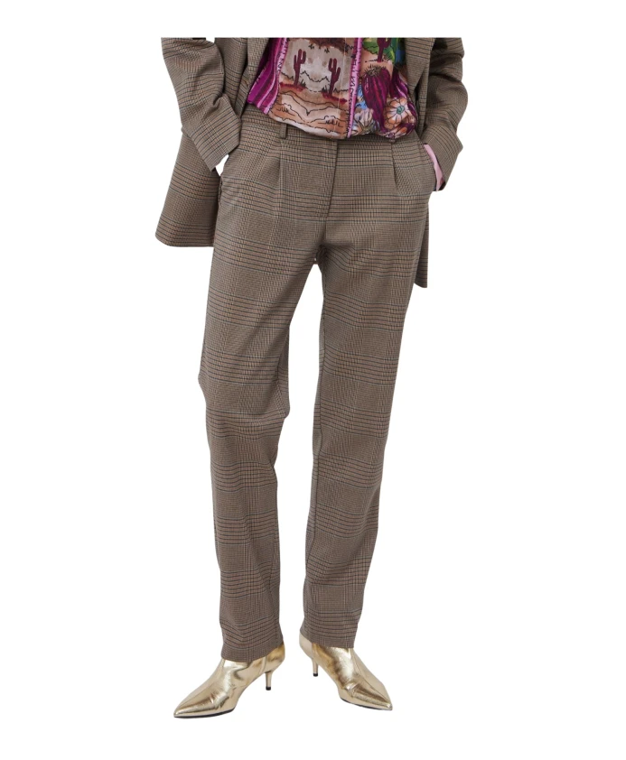 

Клетчатые брюки Silvian Heach, коричневый