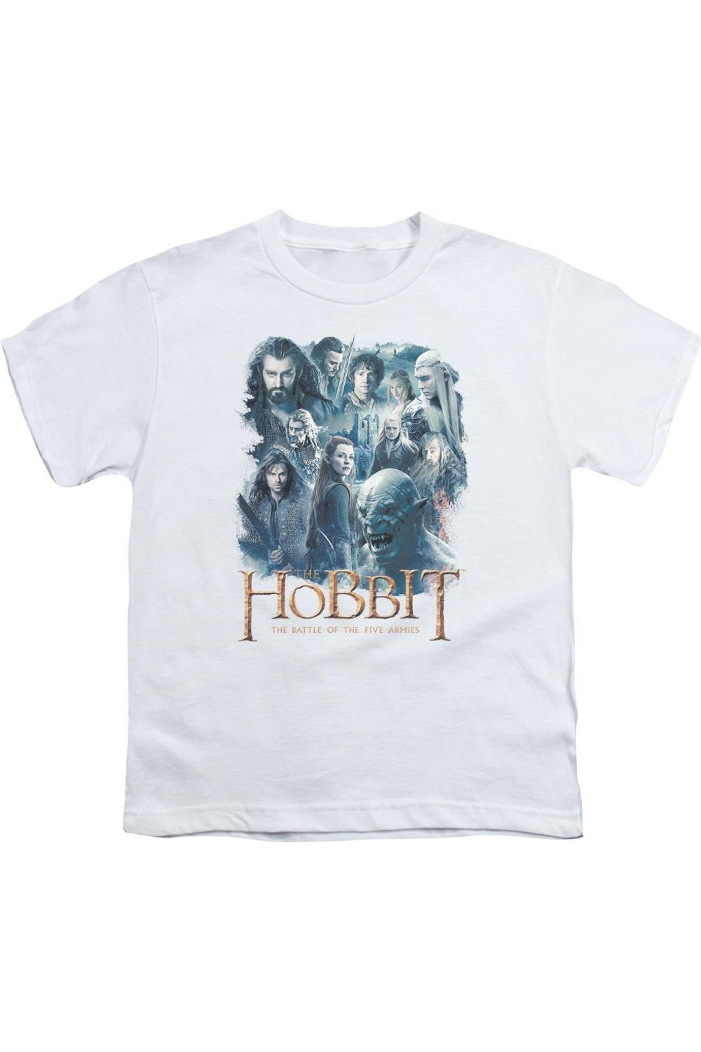 

Футболка с героями "Хоббита" для детей Gildan, белый