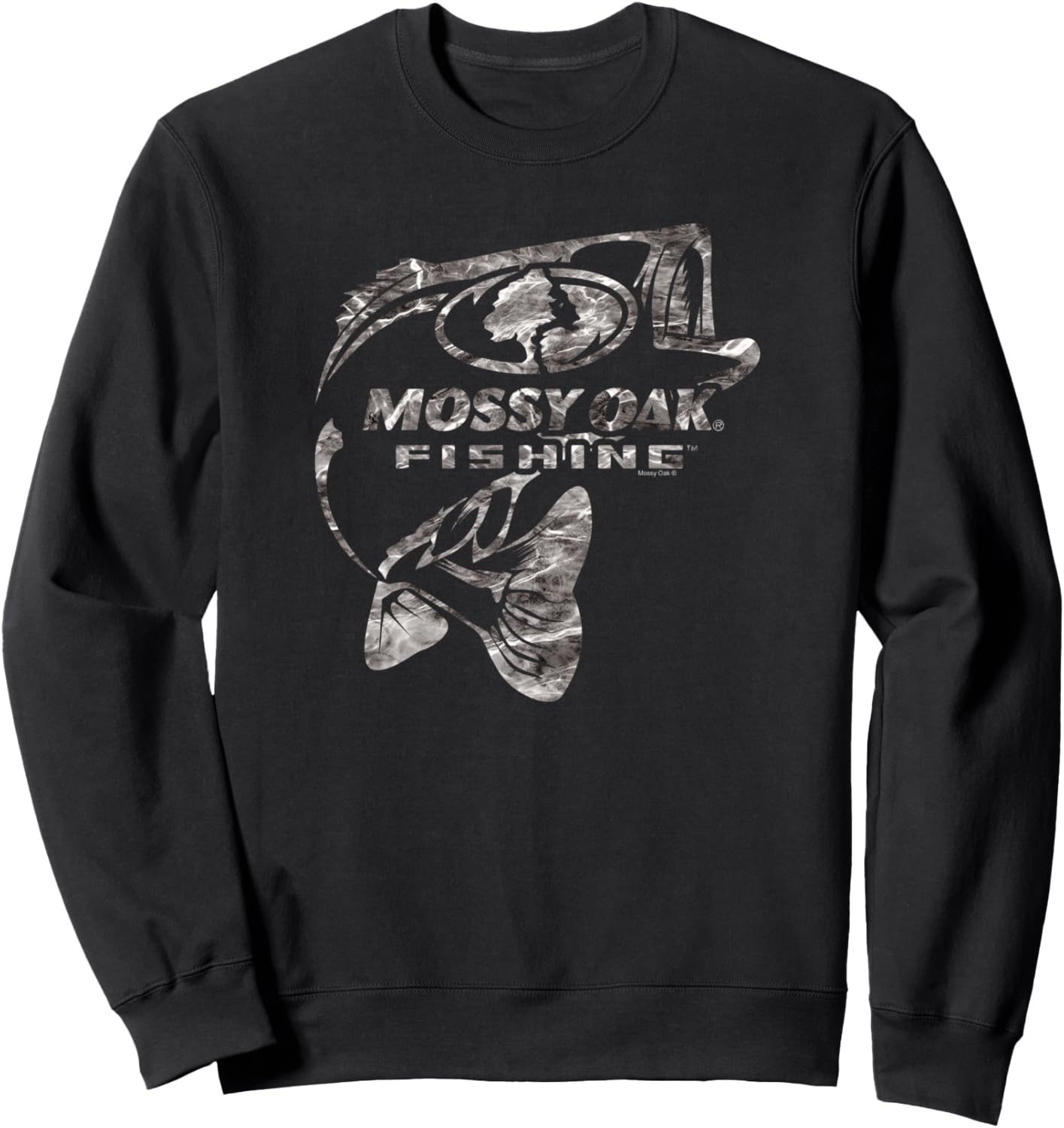 

Толстовка Mossy Oak Fishing Bass Open Water Classic Grey Logo, черная, Черный, Толстовка Mossy Oak Fishing Bass Open Water Classic Grey Logo, черная
