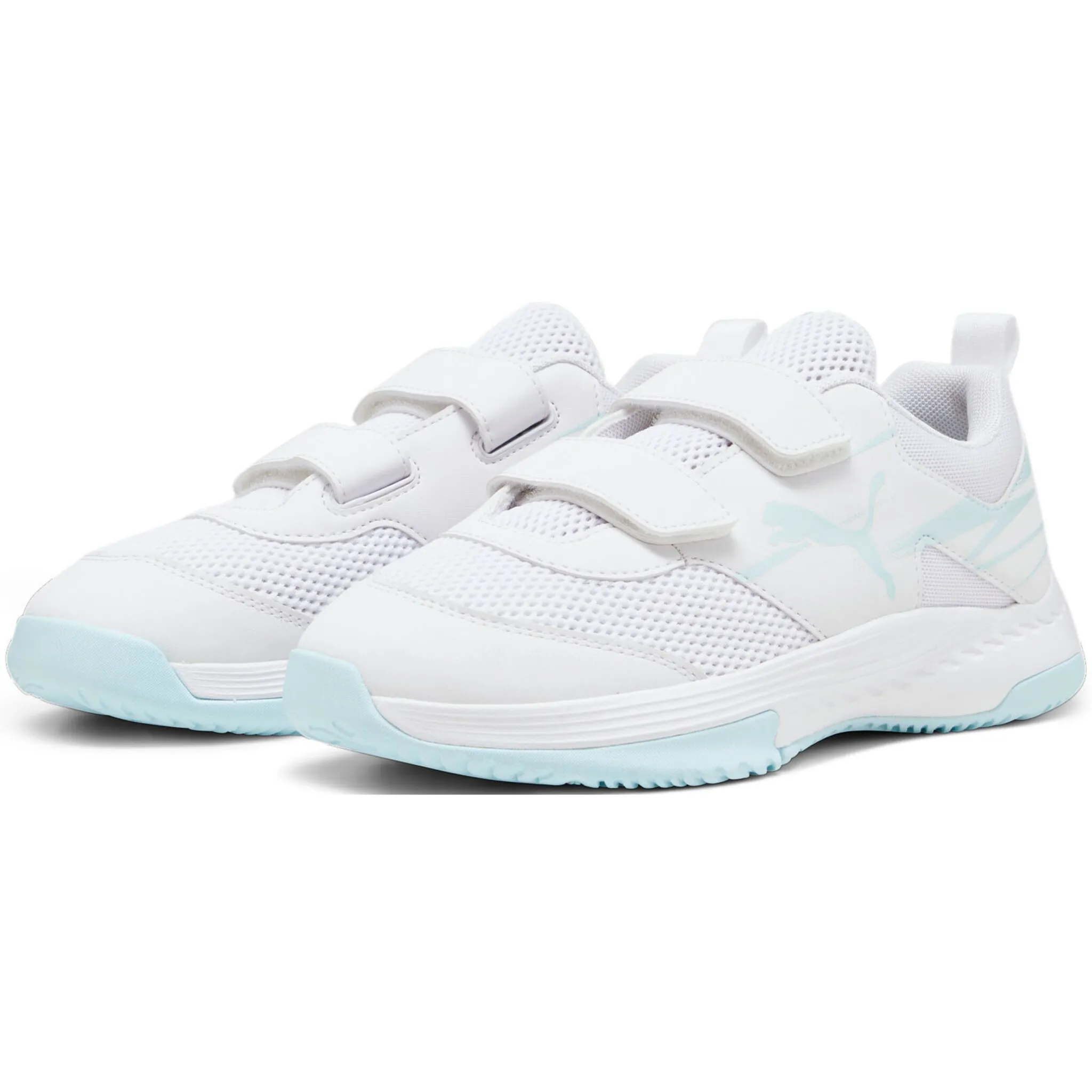 

Кроссовки PUMA для дома "VARION II V JR", цвет Puma White-Light Aqua