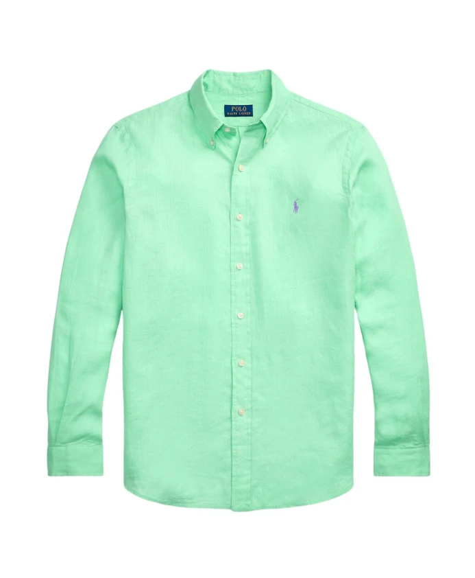 

Льняная рубашка на пуговицах Polo Ralph Lauren, зеленый