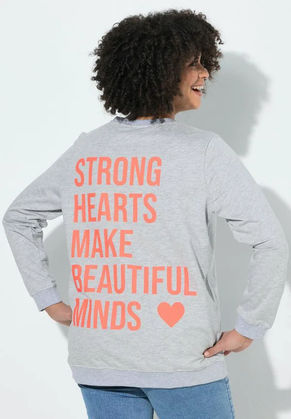 

Толстовка komfort fit neonrückenstatement Angel Of Style, Pale Mottled Grey, Серый, Толстовка komfort fit neonrückenstatement Angel Of Style, Pale Mottled Grey