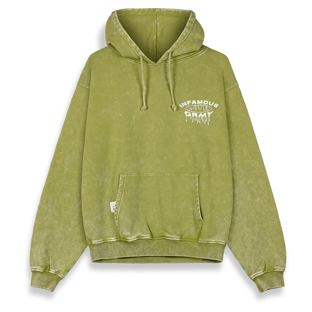 

Худи Grimey Follow The Dollar Washed Vintage, зеленый