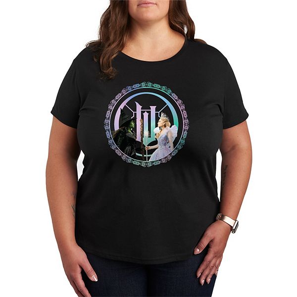 

Футболка Plus size Wicked for Good Elphaba & Glinda Licensed Character, Black, Черный, Футболка Plus size Wicked for Good Elphaba & Glinda Licensed Character, Black