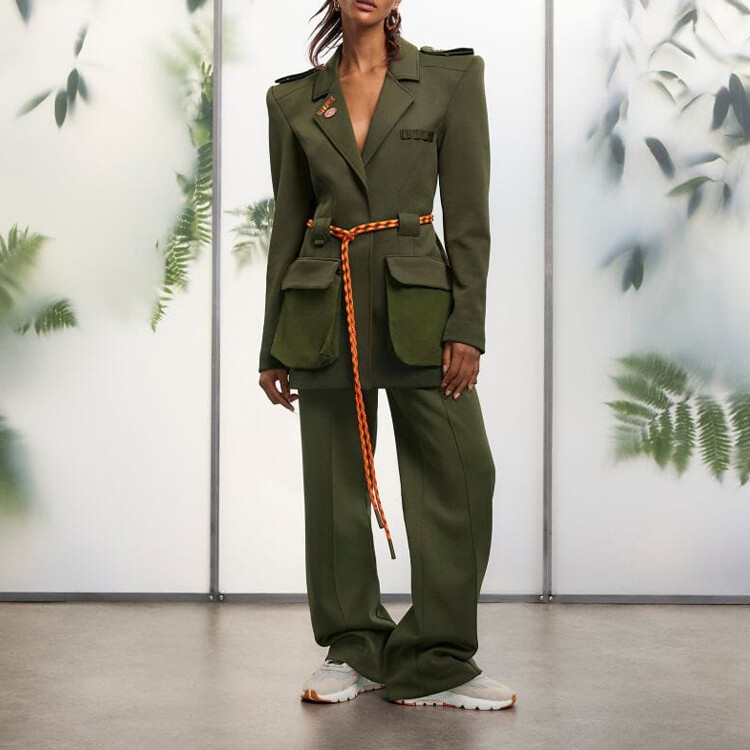 Трикотажные спортивные штаны унисекс Adidas Originals, цвет Army Green — фото 3