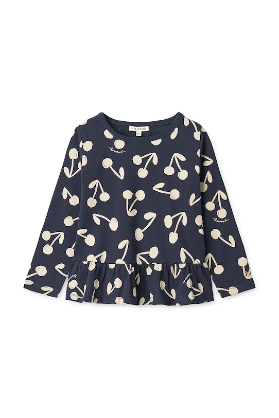 

Детский хлопковый лонгслив Margit Printed Longsleeve T-shirt Liewood, темно-синий