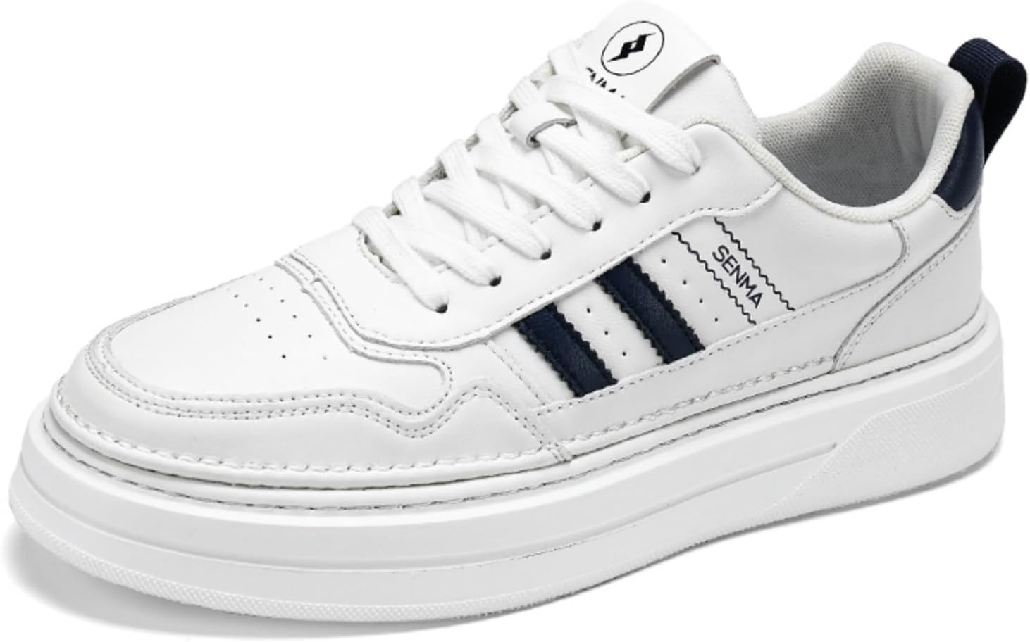 

Мужские повседневные кроссовки на шнуровке: удобные и стильные. Идеальны для ежедневной носки, сочетая функциональность и моду Kpdwfms, белый/синий