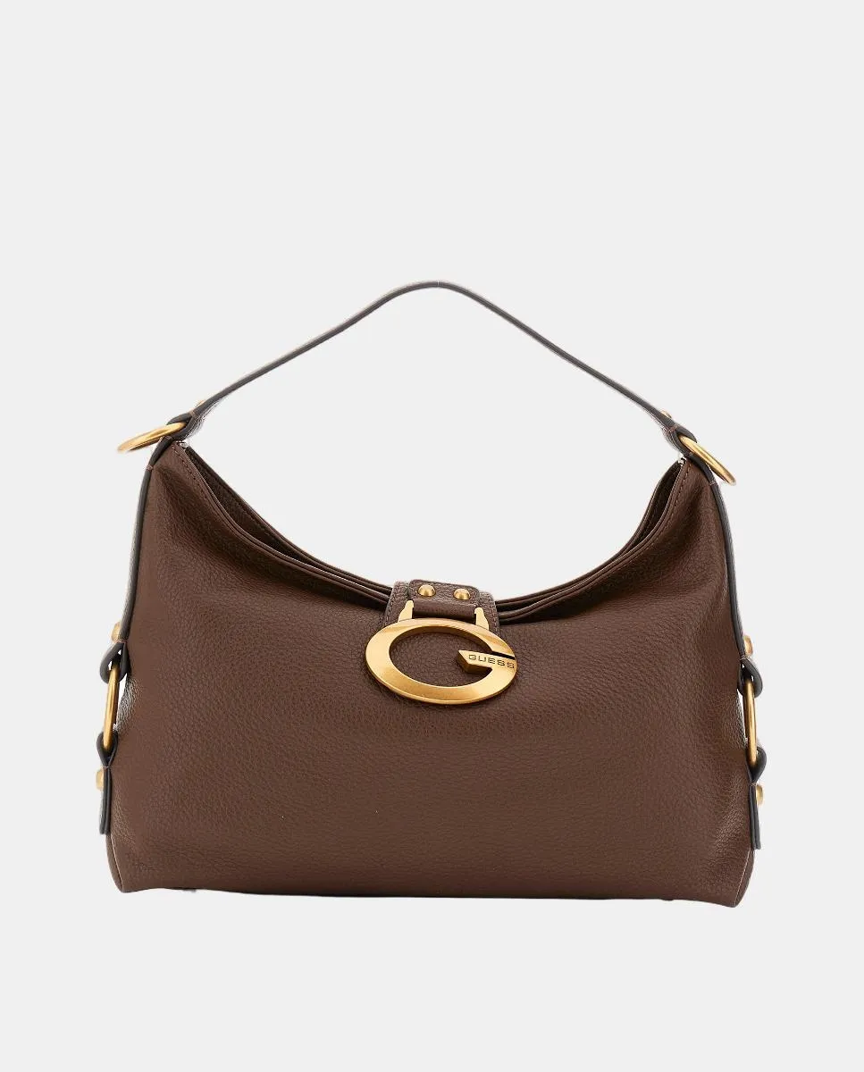 

Сумка на плечо с молнией Guess, коричневый