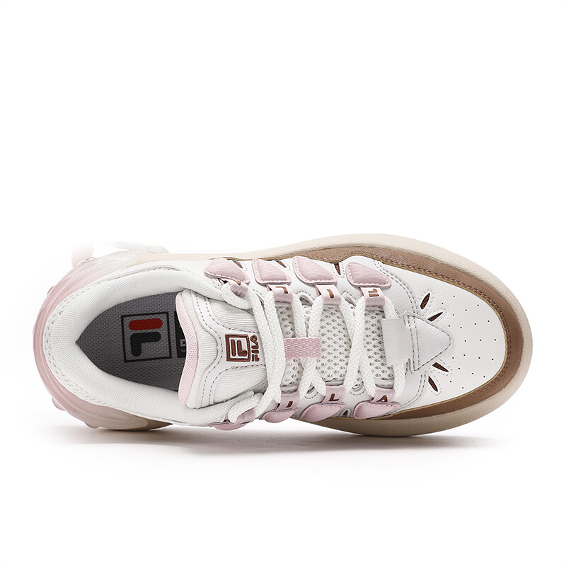 

Кроссовки FILA CARROT 2 Skateboarding Shoes Women's Low-top White In The Middle With Coconut Brown, белый