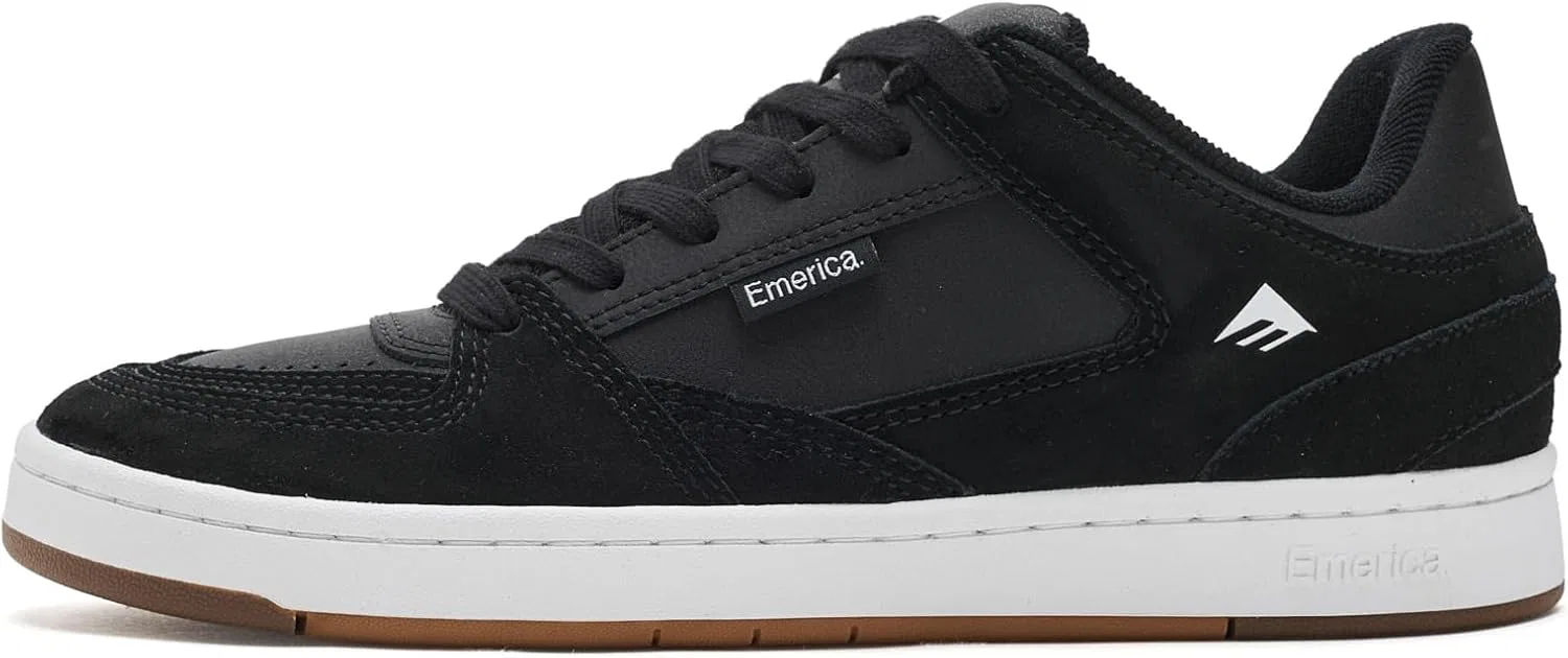 Мужские скейтбордистские кроссовки Emerica Mute, Black White — фото 4