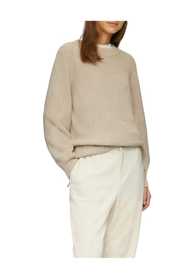 

Вязаный свитер с рукавами реглан S.Oliver, коричневый