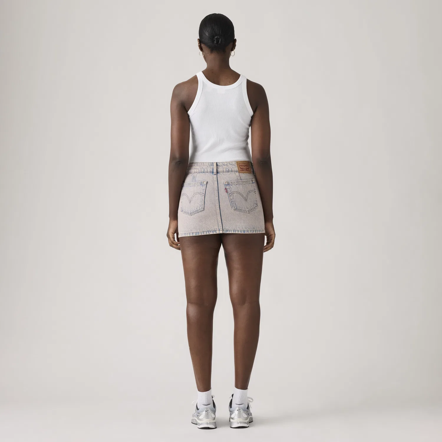 Супернизкая мини-юбка Levi's, Pink — фото 3