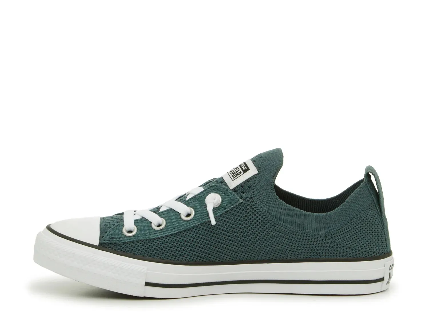 Кроссовки Converse Chuck Taylor All Star Shoreline Knit Slip-On Sneaker - женские, темно-зеленые — фото 3