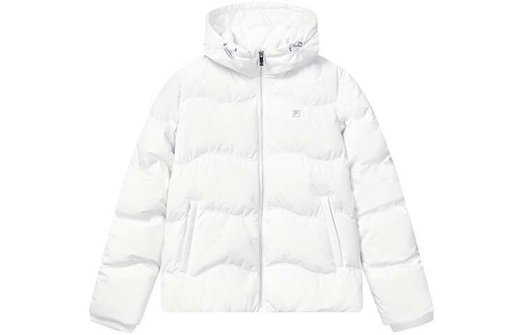

Пуховик женский Cloud White/Bliss Pink/Green Fila