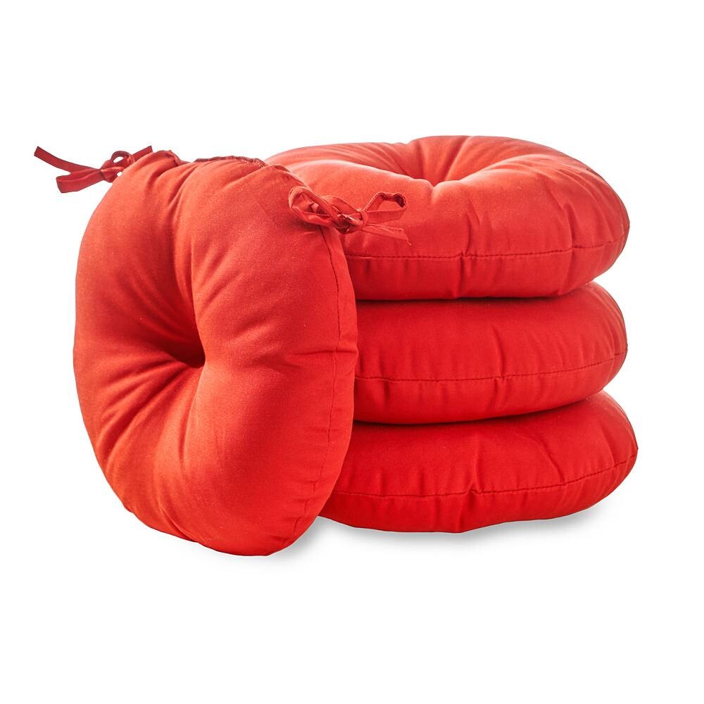 

Greendale Home Fashions: круглые подушки для стульев, 4 шт., цвет Salsa