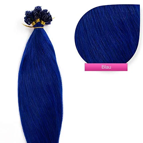 Кератиновые наращивания волос «Keratin Bonding» от GlamXtensions Meralens, # Blue