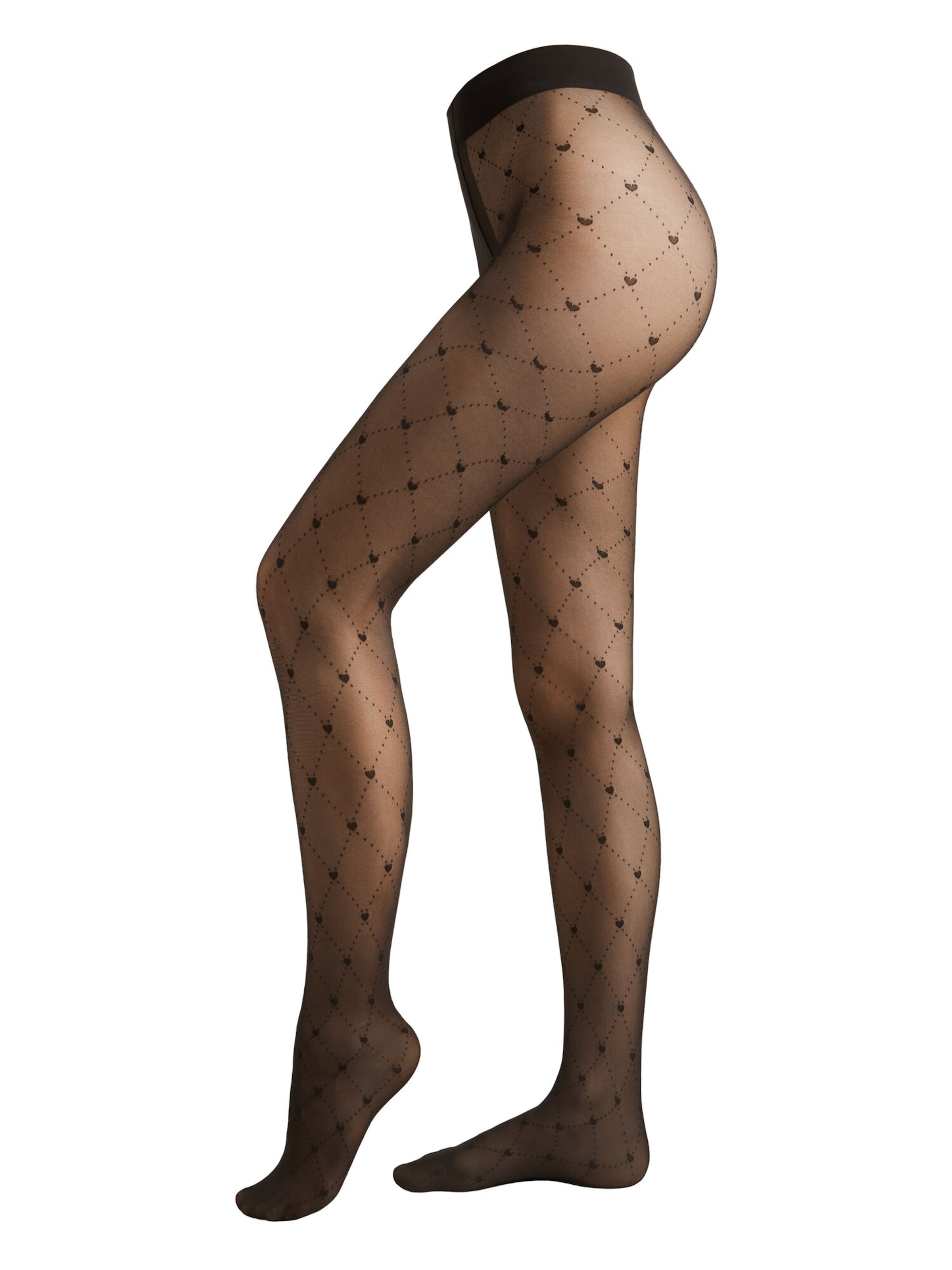 

CALZEDONIA Колготки 'HEARTS Valentine' в черном цвете