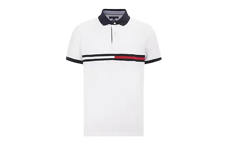 

Рубашка поло мужская белая Tommy Hilfiger, белый