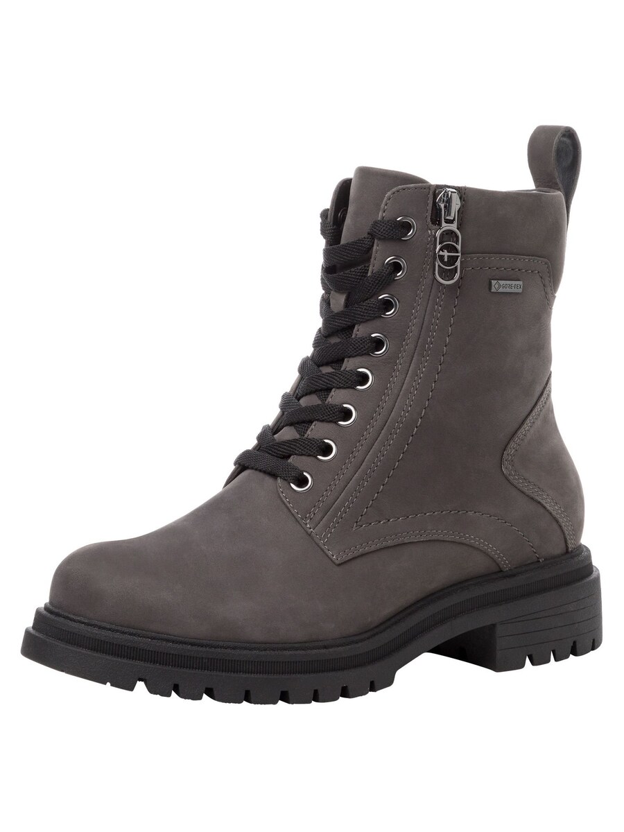 Ботильоны на шнуровке Tamaris Lace-Up Ankle Boots, темно-серый
