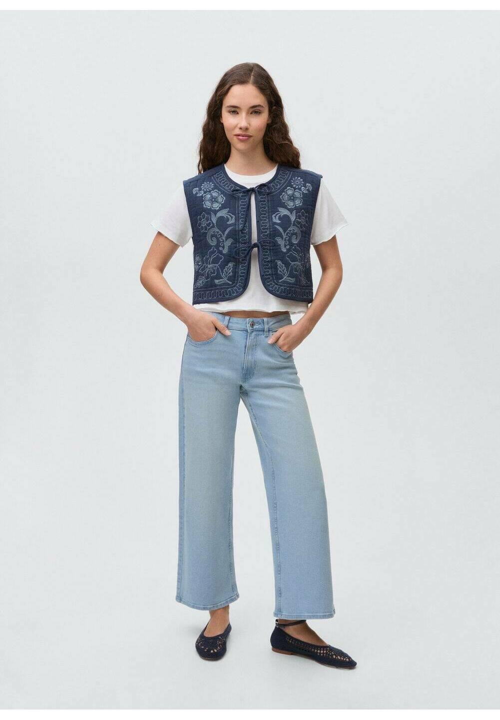 

Топ без рукавов LEONOR Mango Kids, цвет Azul Marino Oscuro