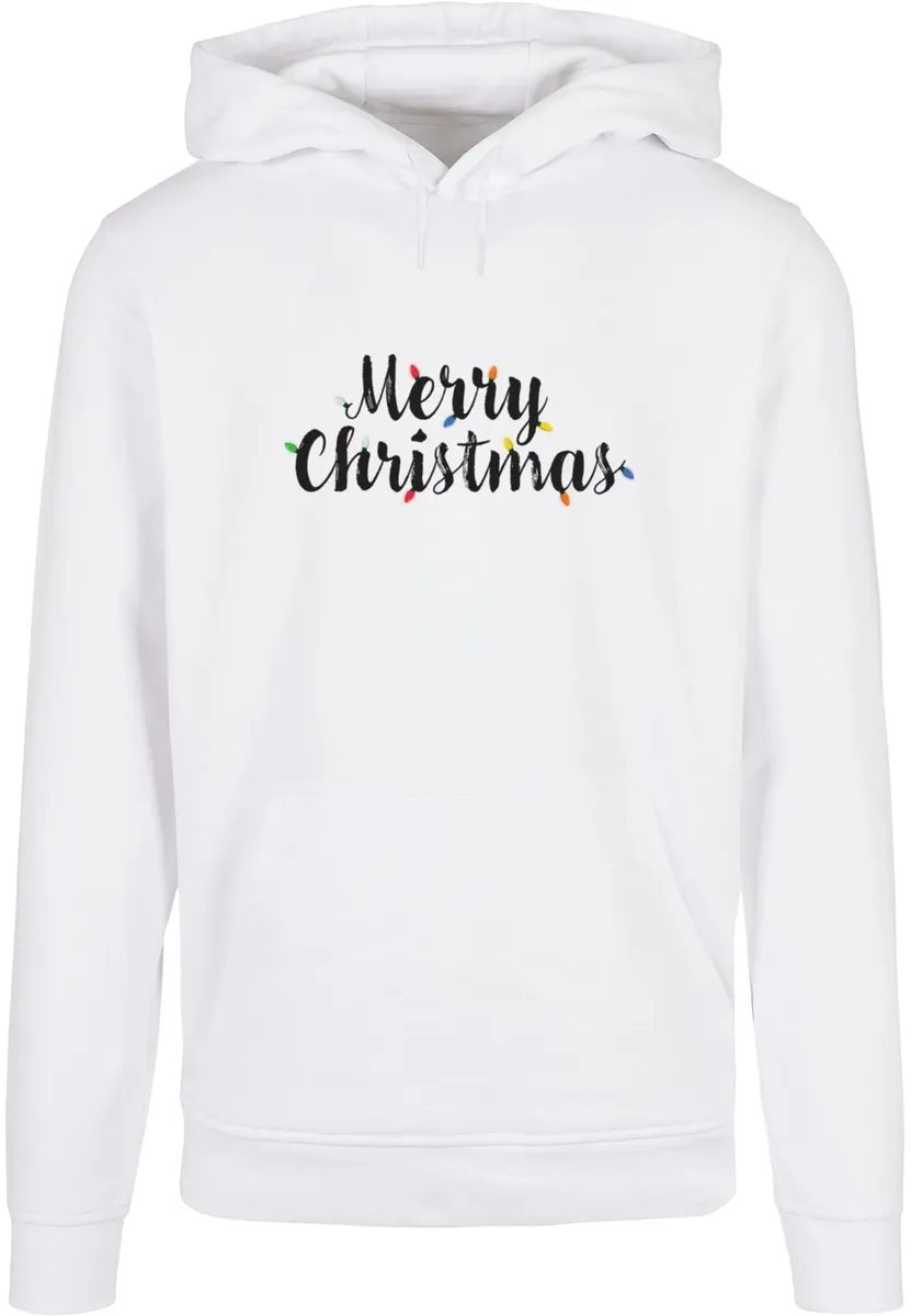 

Толстовка с капюшоном Merchcode "Мужская женская футболка Merchcode Merry Christmas Lights Box Tee", белый