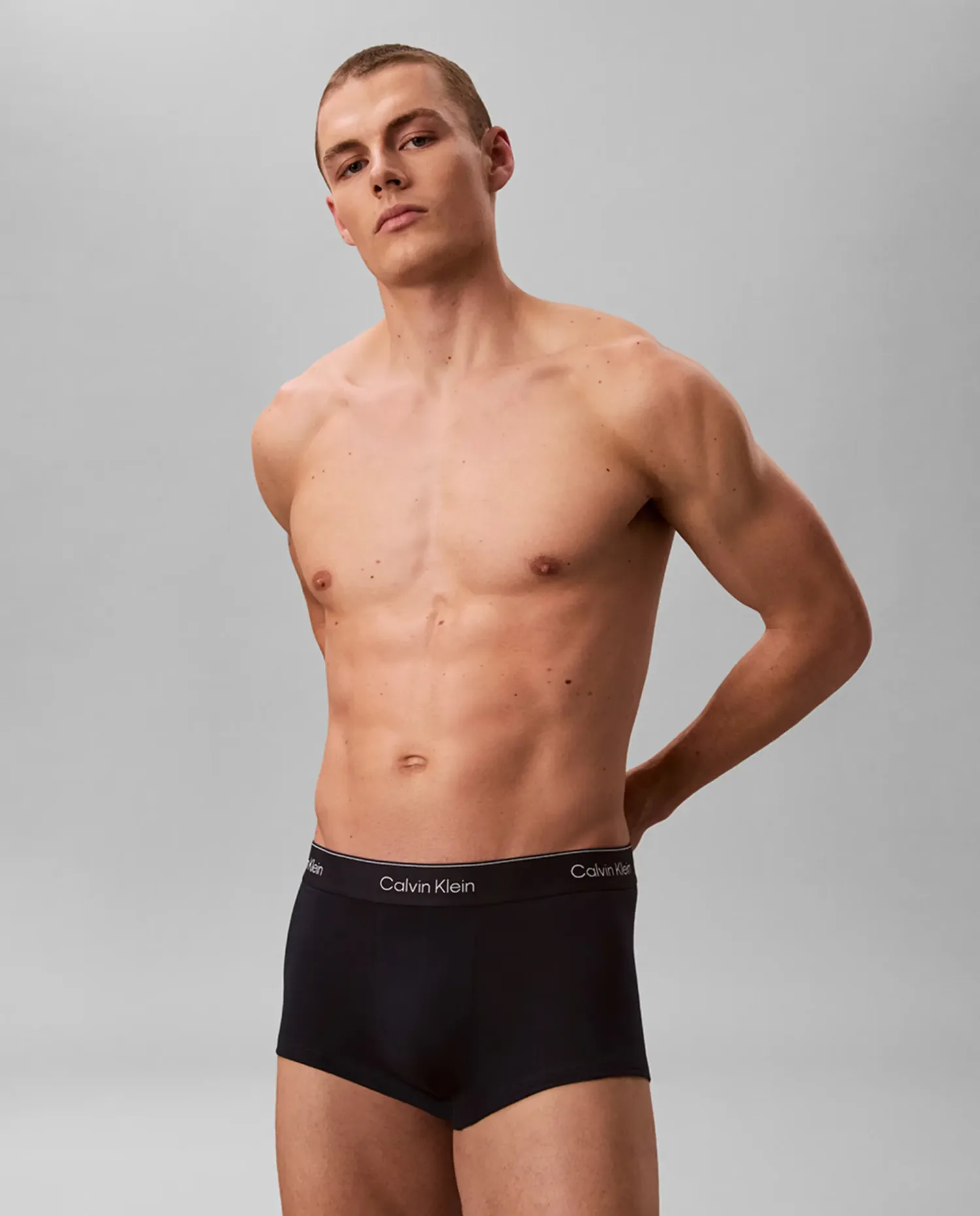 Набор из 3 низко посаженных боксеров - Icon Cotton Stretch Calvin Klein, мультиколор — фото 2