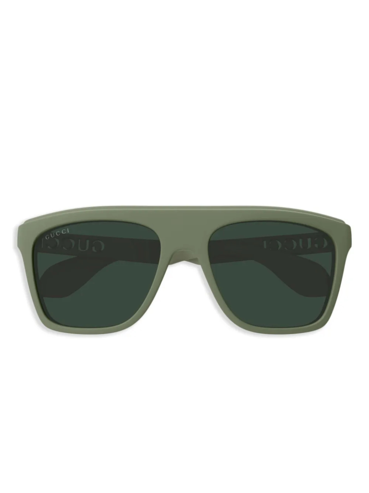 

Gucci Eyewear солнцезащитные очки в квадратной оправе, зеленый