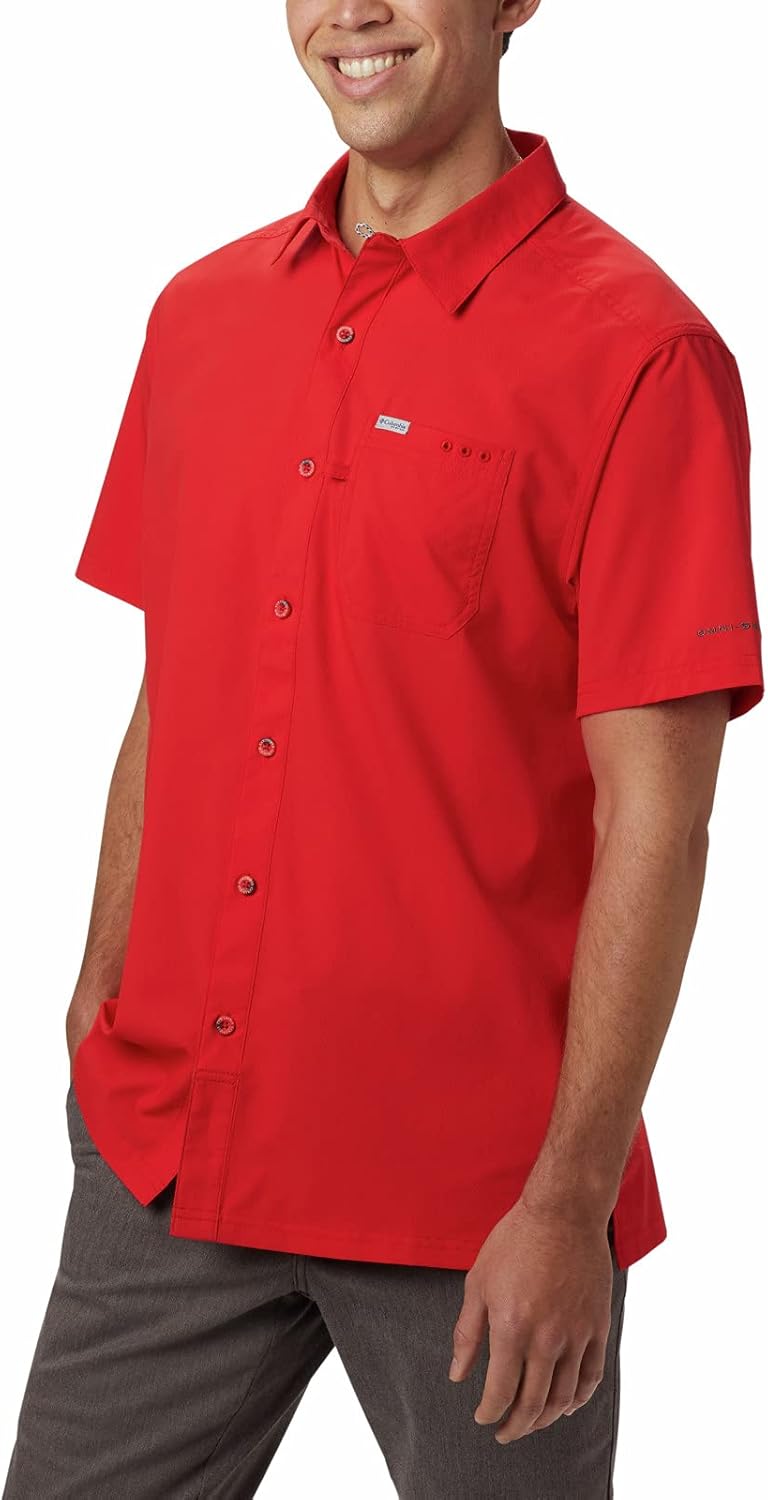 

Columbia мужская стандартная рубашка Slack Tide Camp, Red Spark