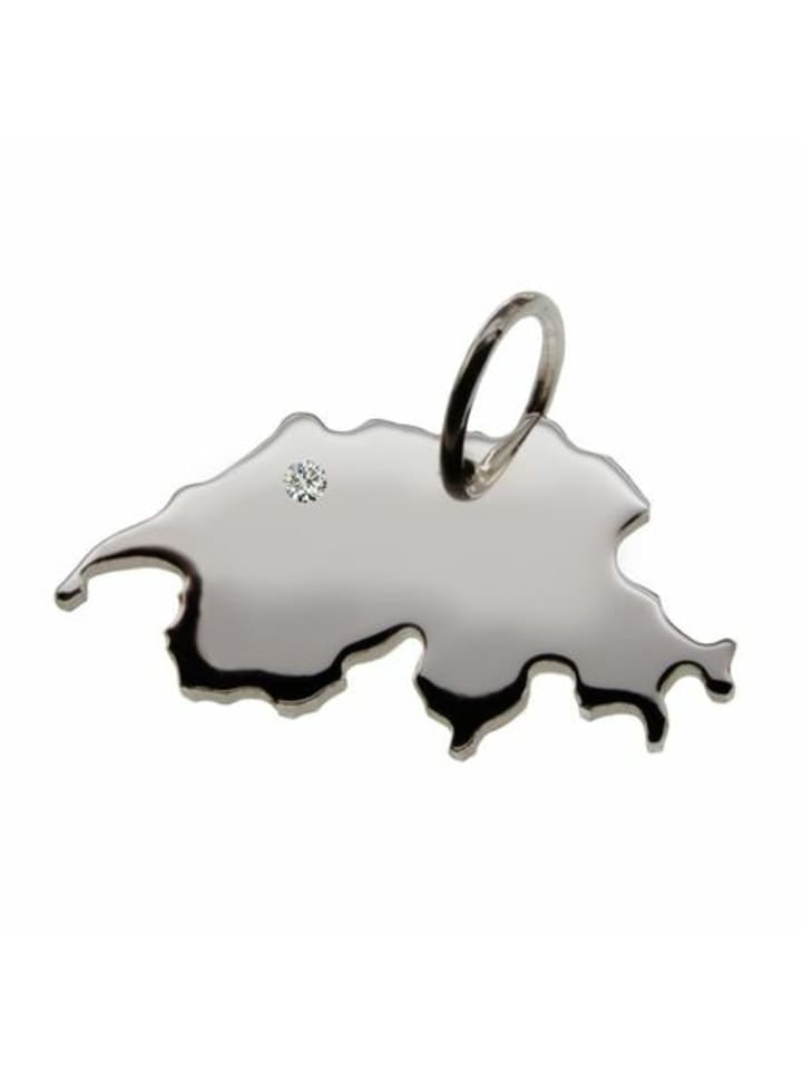 

Schmuckador Швейцарский кулон с блестящим серебром 925 пробы (0,015 карата) в серебряной оправе