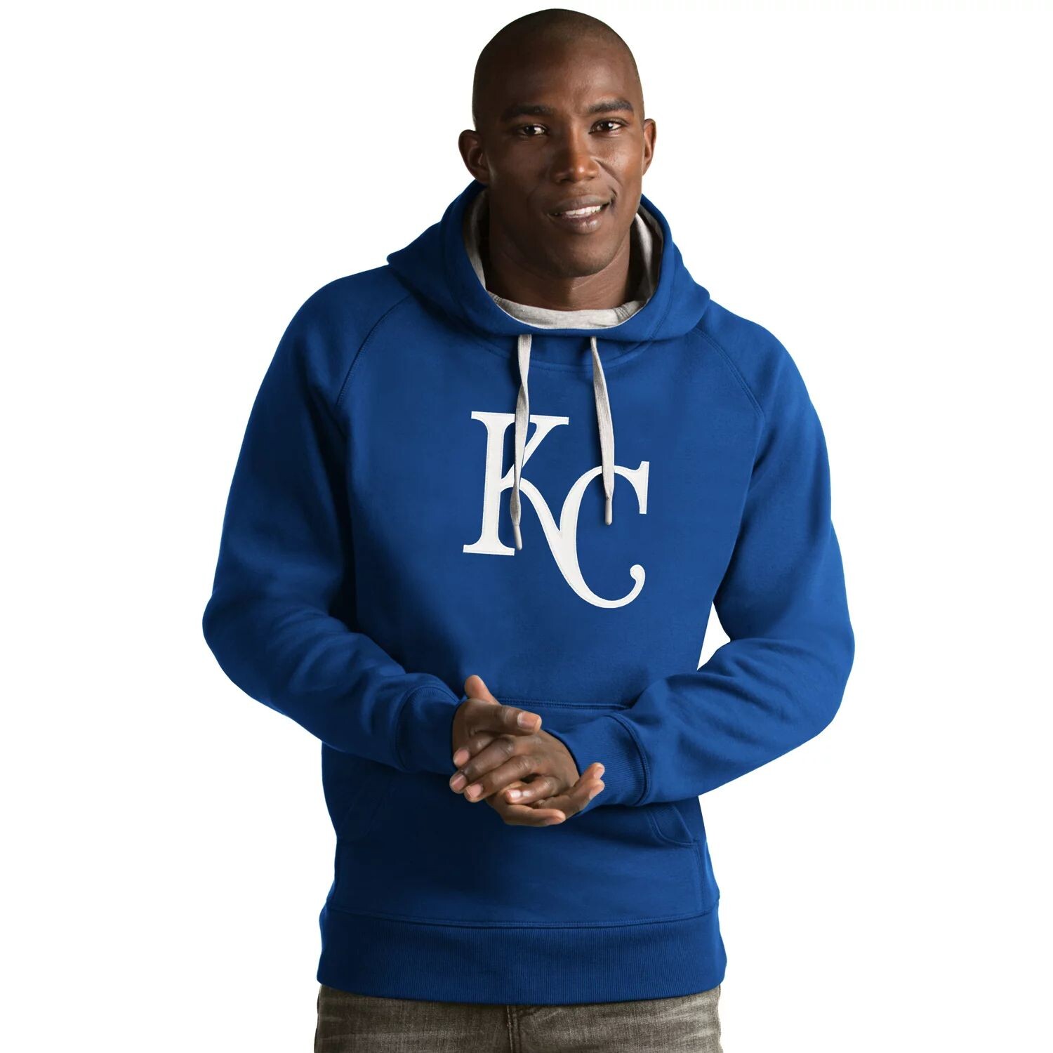 

Мужская толстовка с логотипом Kansas City Royals Victory Antigua