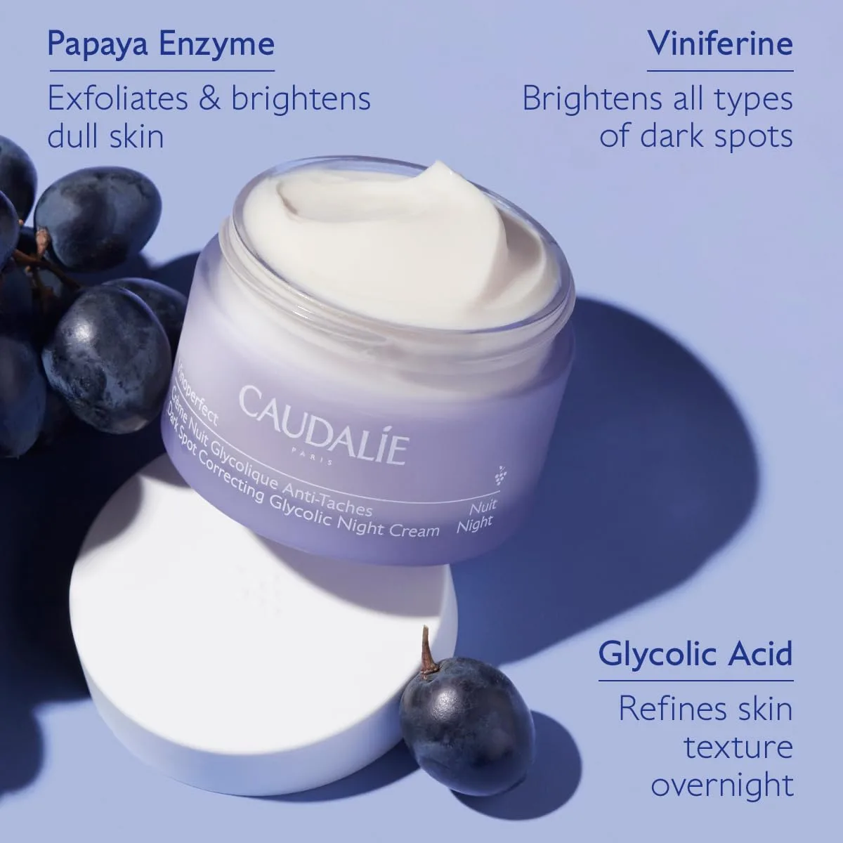 Сыворотка Caudalie — Ночной осветляющий Vinoperfect для уменьшения пигментных пятен с гликолевой кислотой - ,6 — фото 4