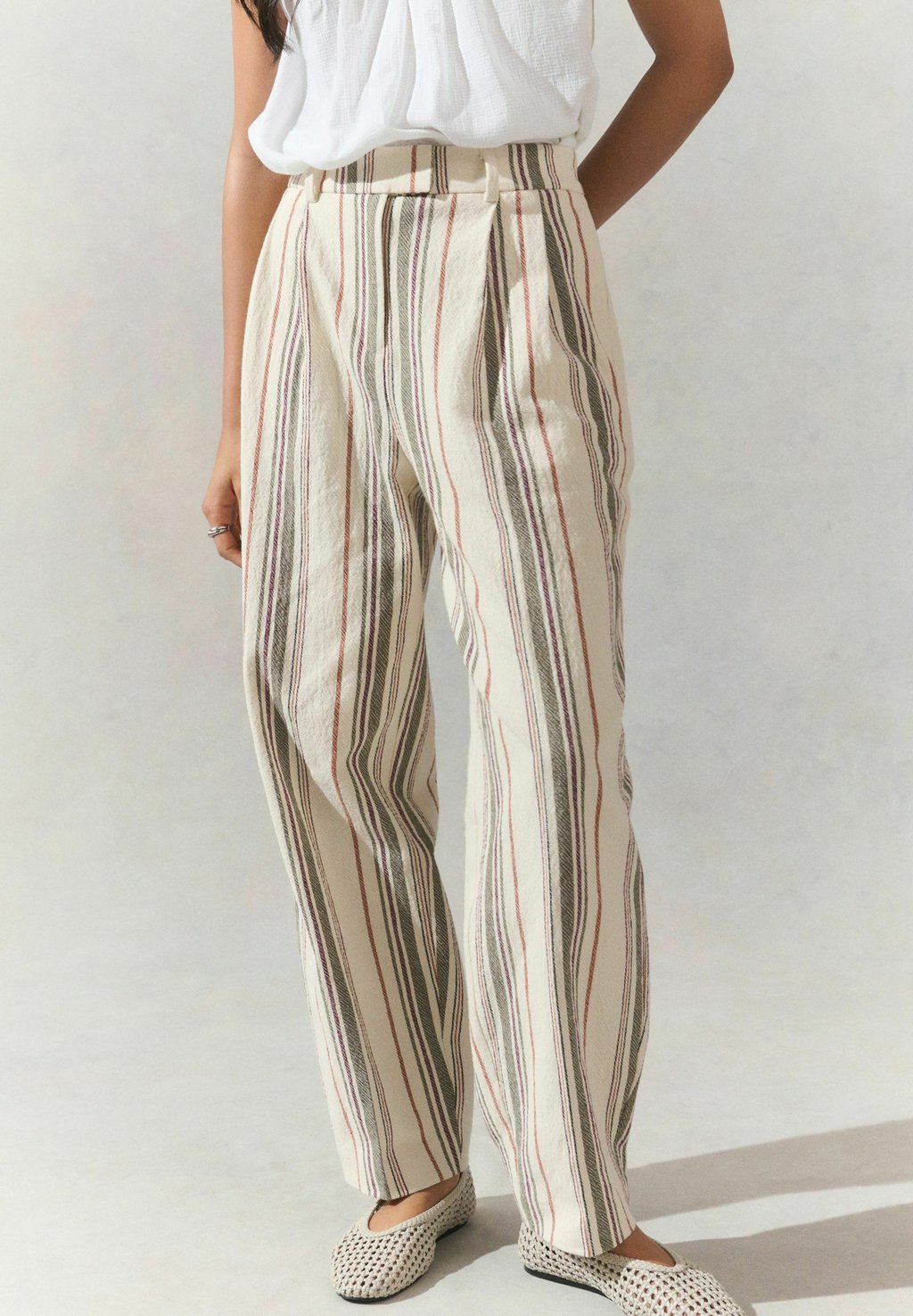 

Брюки BARREL LEG STRIPED Next, мультиколор