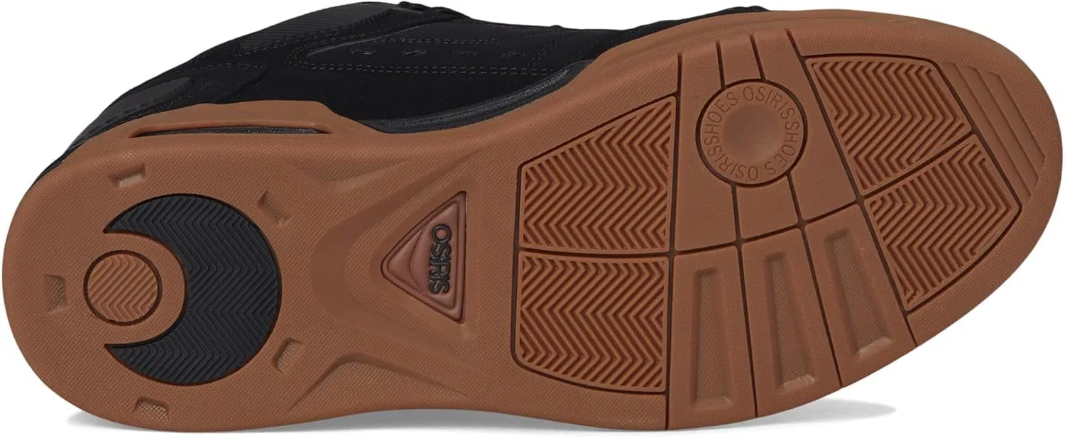 Мужские скейтбордные кроссовки Osiris Peril, Black Black Gum — фото 3