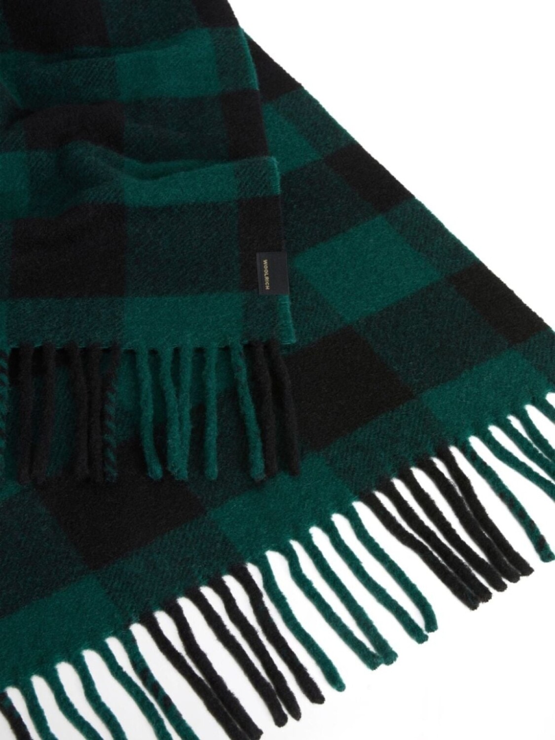 

Woolrich шарф с бахромой по краю в клетку, зеленый