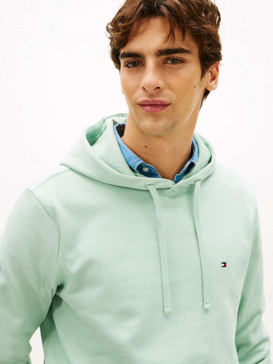 TOMMY HILFIGER Толстовка 'ESSENTIAL' в цвете Mint — фото 2