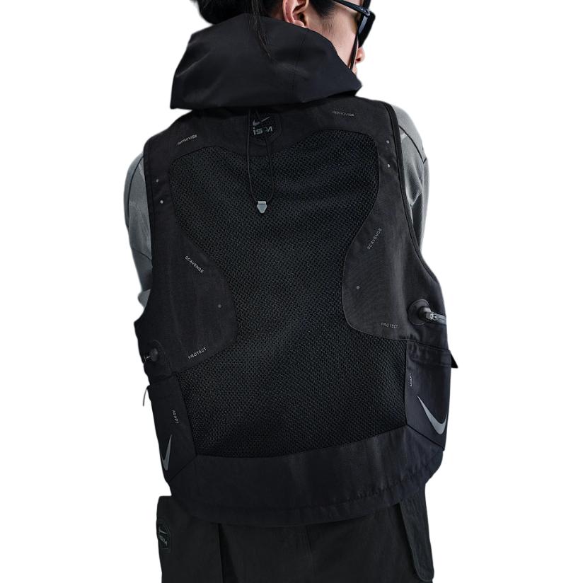 Nike Жилет ISPA SS25 унисекс черный черный железно серый, Black/Black/Iron Gray — фото 4