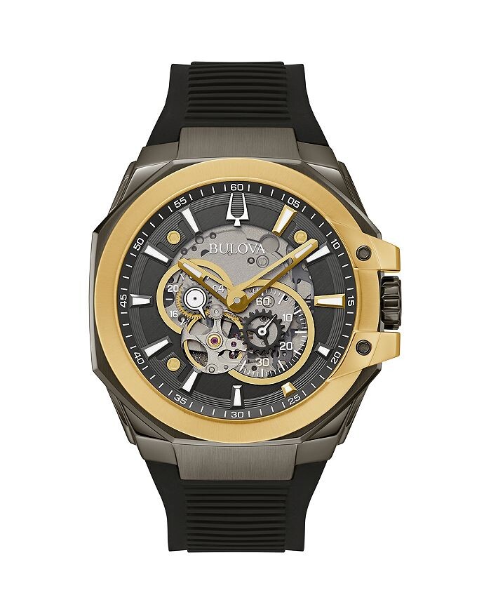 

Часы Bulova Maquina, 46 мм, серый