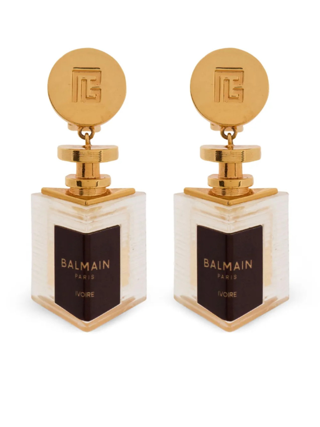 

Balmain серьги Perfume, золотой