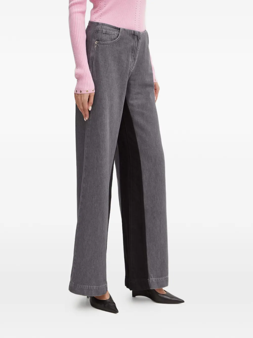 

Джинсы со вставками Patrizia Pepe, серый