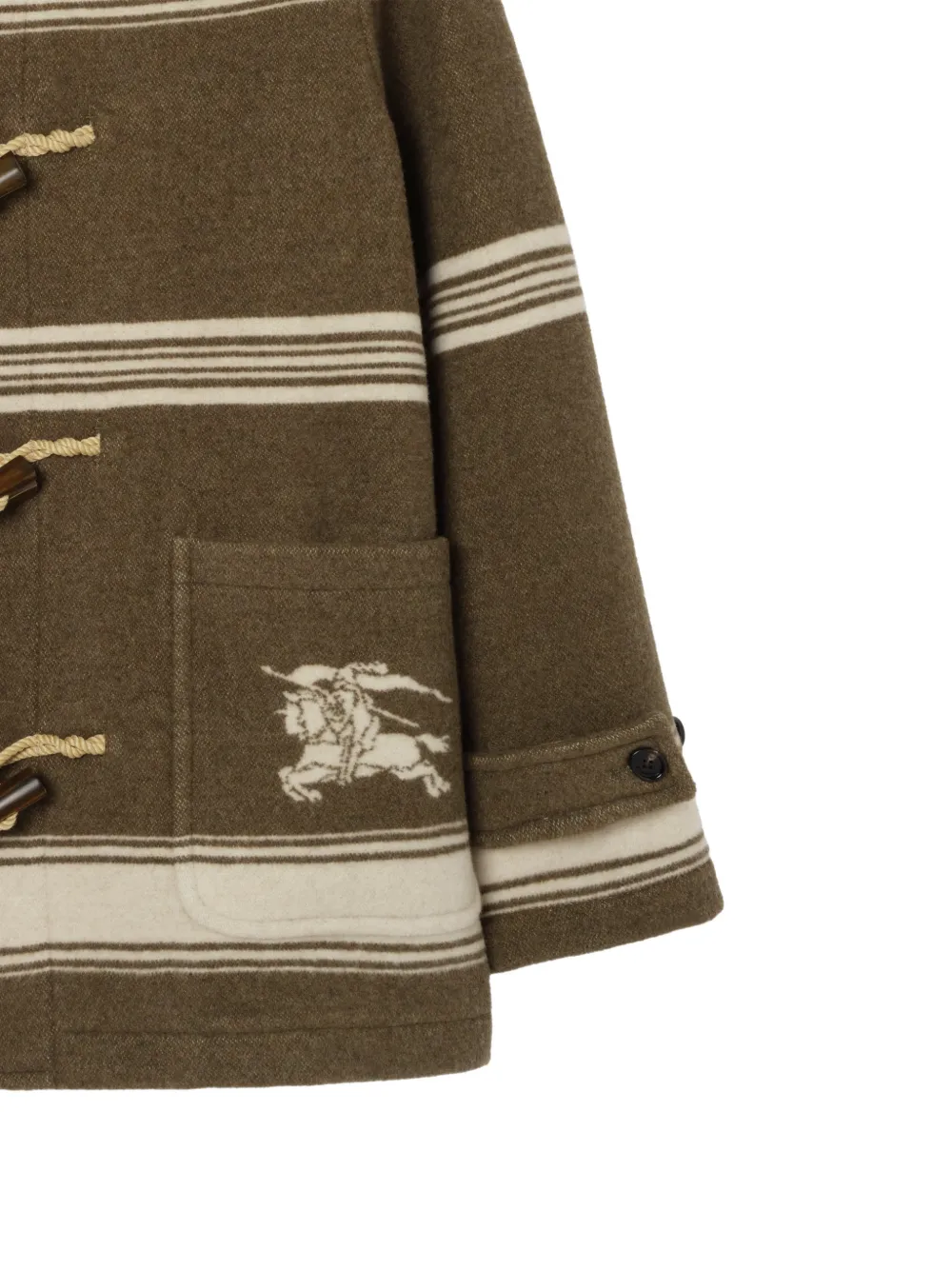 Пальто Burberry Harrogate, укороченный дафлкот, коричневый — фото 2