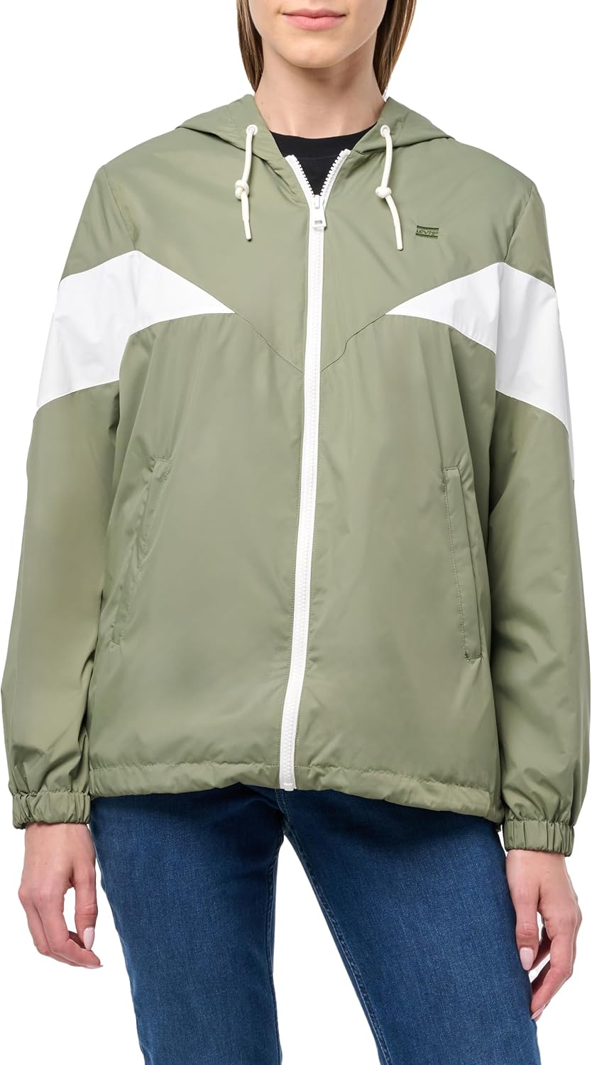 

Levi's Женская ветровка из нейлона с цветными блоками, New Sea Green