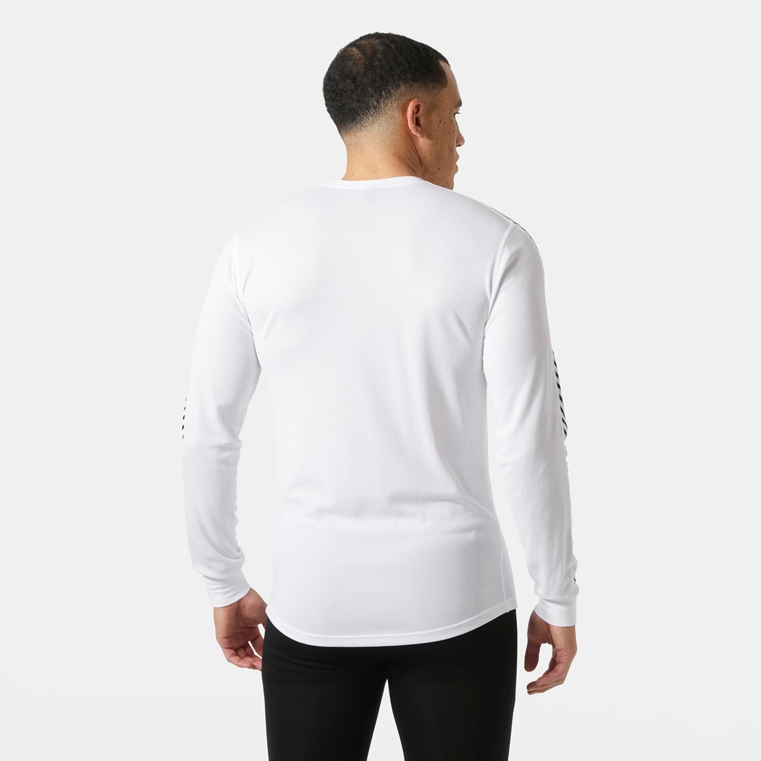 Helly-Hansen LIFA Active Stripe Crew мужское термобелье - дышащая, влагоотводящая термофутболка для активного отдыха Helly Hansen, 001 White — фото 4