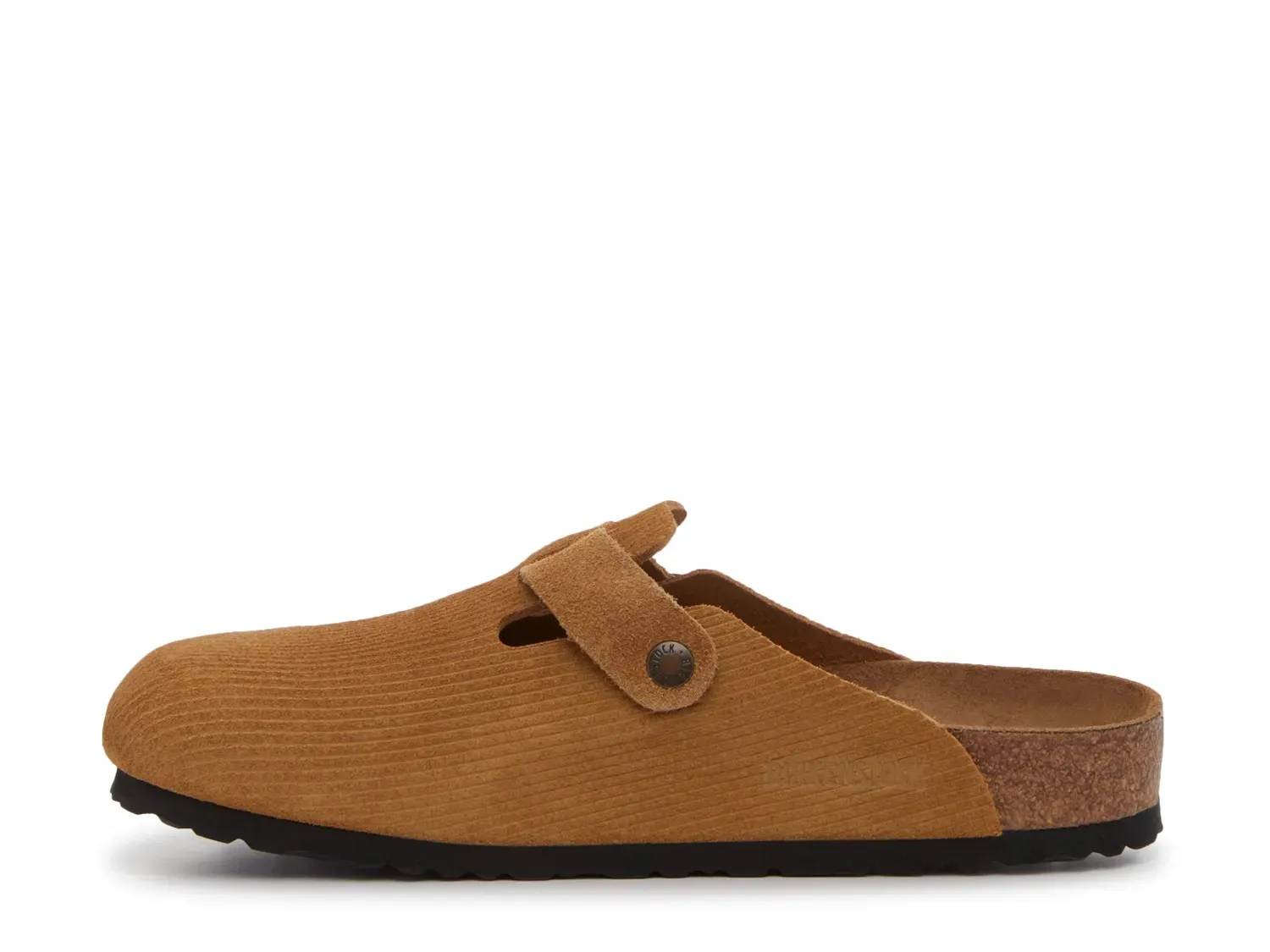 Birkenstock Boston Corduroy Clog - мужские, светло-коричневая замша — фото 3